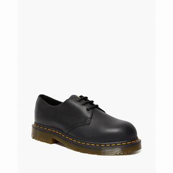 Dr Martens 1461 Slip Resistant Steel Toe - Cierne Topánky Damske, DR0243